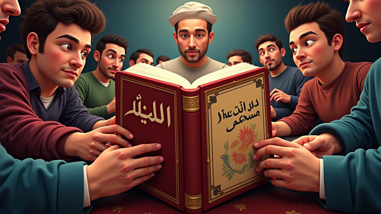 mjmwah-mn-alnas-yqrawn-fy-ktab-basm-aj89856ydx