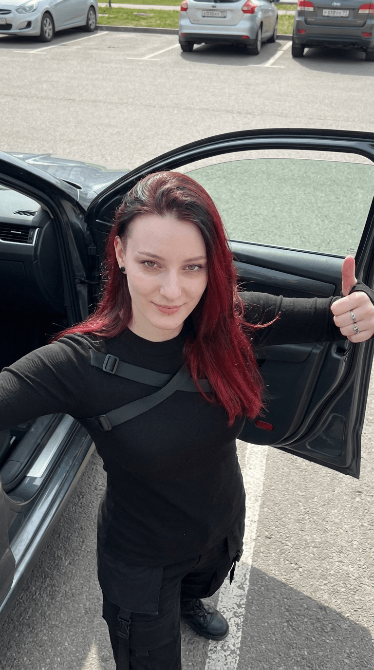 the-girl-gets-out-of-the-car-with-a-confident-sccmej7laz-1