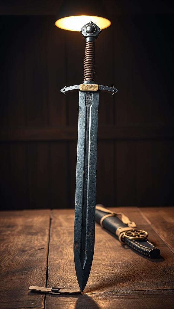 a-hand-forged-11th-century-single-handed-arming-f5syysdrk9