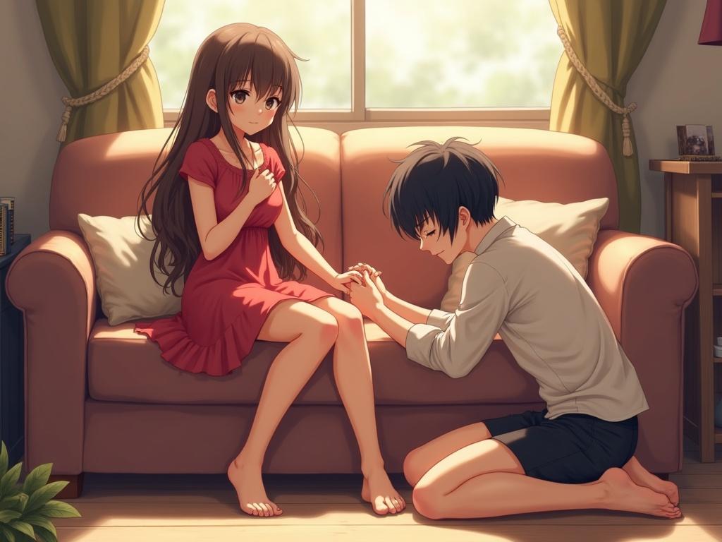 girl-sitting-on-a-couch-wearing-red-dress-and-0wf2wfp56s