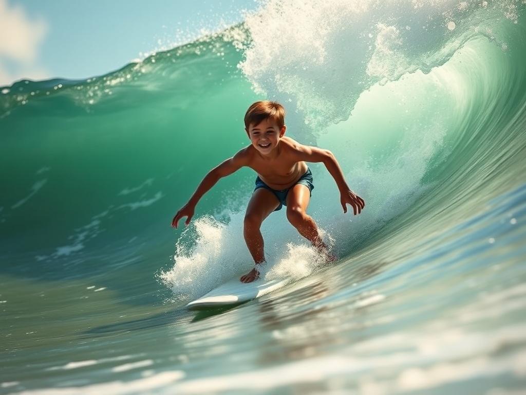 a-bare-polynesian-boy-surfs-down-a-steep-breaking-imy536wc1i