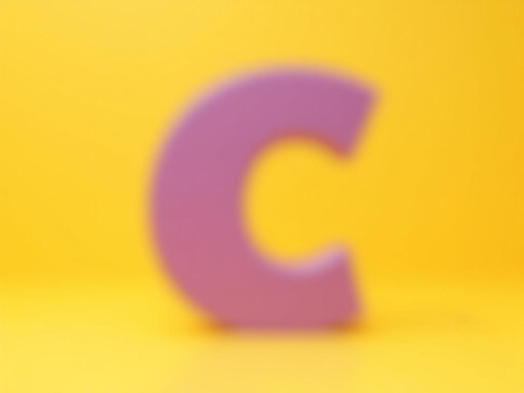 a-purple-c-sitting-on-top-of-a-yellow-surface-wkrebxbzhv