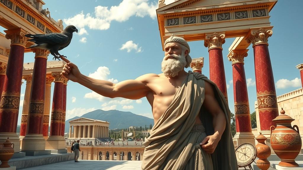 the-greek-god-zeus-in-ancient-athens-with-a-falcon-o7uko880t