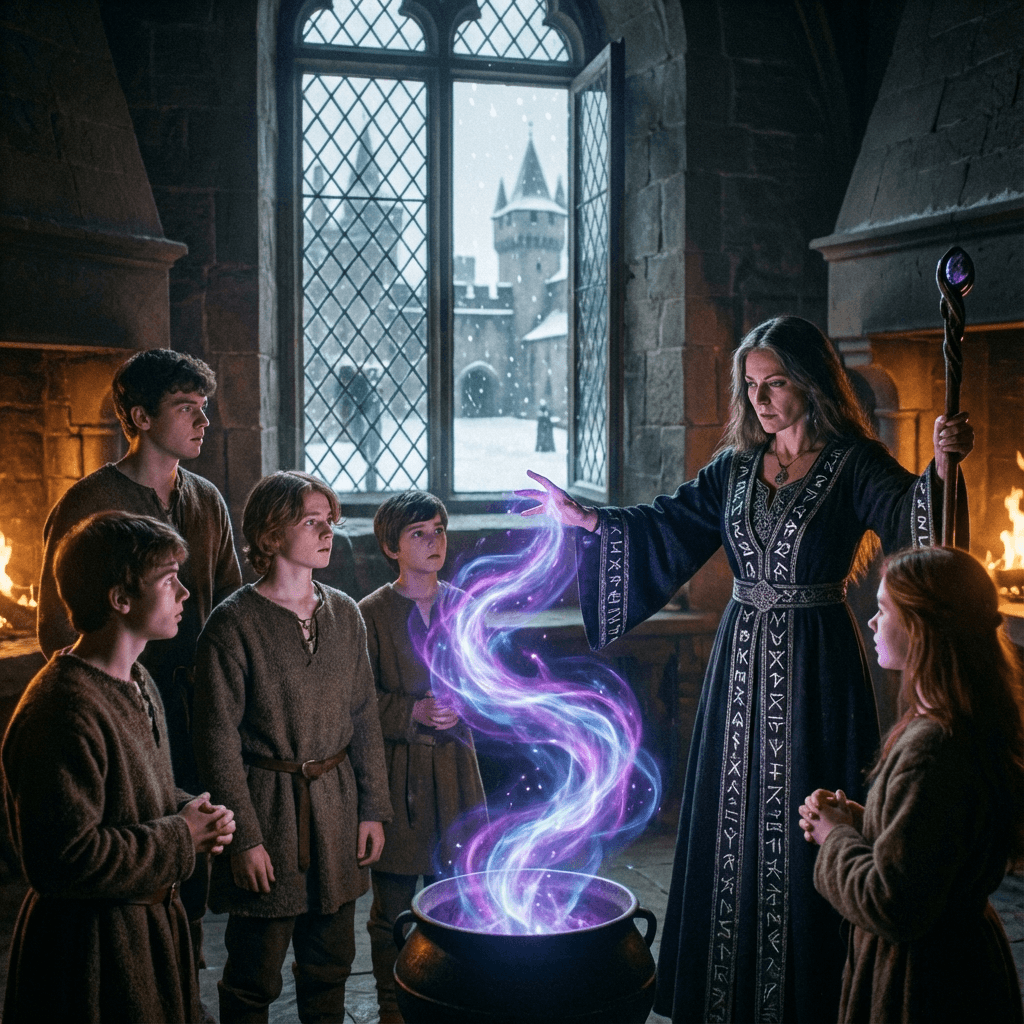 a-female-wizard-dressed-in-a-fantastic-dark-robe-ejt9dy2qk0