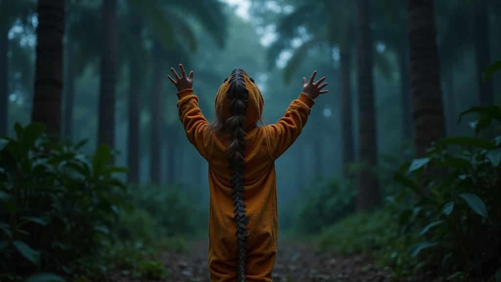 5-year-old-girl-in-a-dinosaur-costume-standing-z265jwiqeu