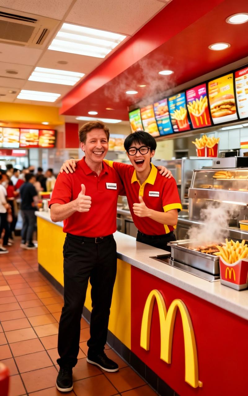two-men-dressed-as-mcdonalds-workers-posing-3w1yx8ibzg-1