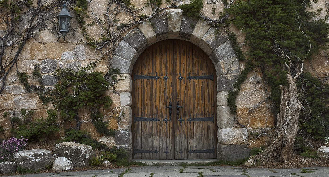 a-fantasy-magical-oak-wood-door-with-stone-frame-38lj3k17wt