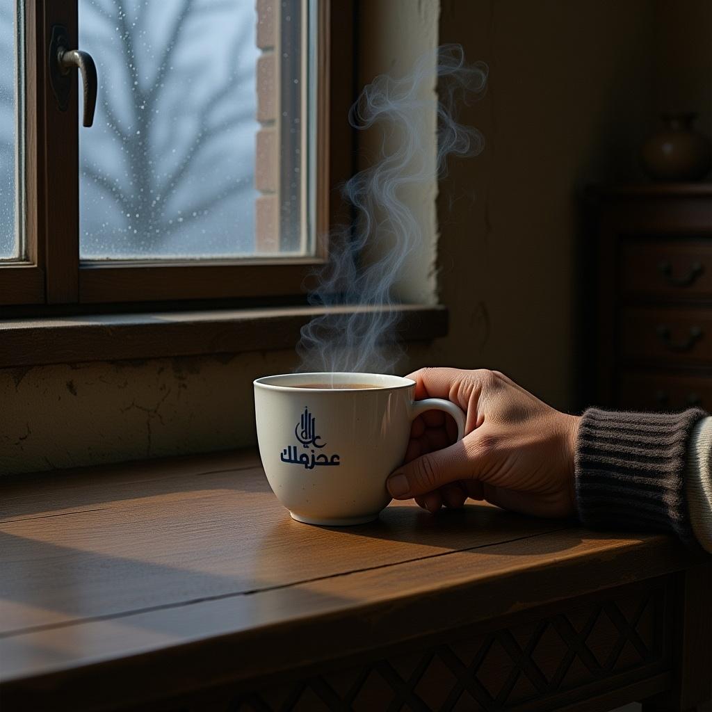 a-close-up-shot-of-a-hand-resting-on-an-old-wooden-3hz36r5e9