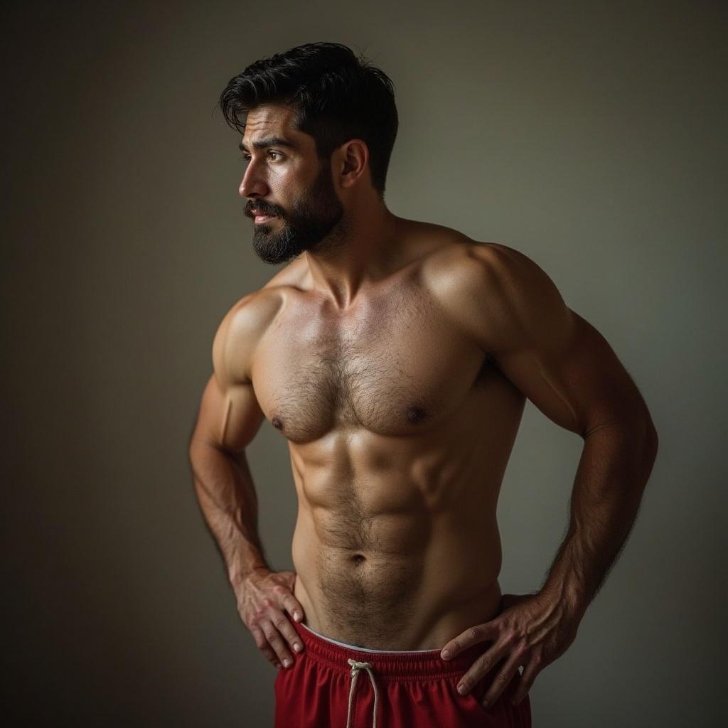 gere-imagem-de-um-homem-sem-camisa-arrumando-o-hxosuijeqd