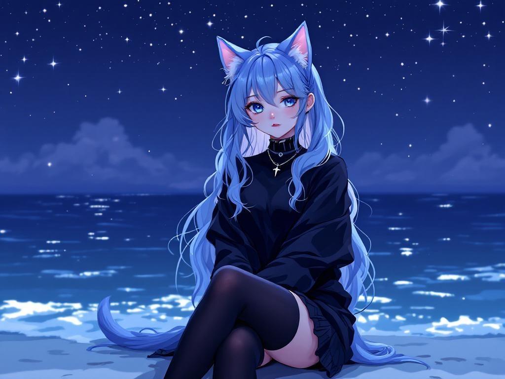 a-cute-anime-style-catgirl-sits-on-the-seashore-at-pqz6v2rdq-2
