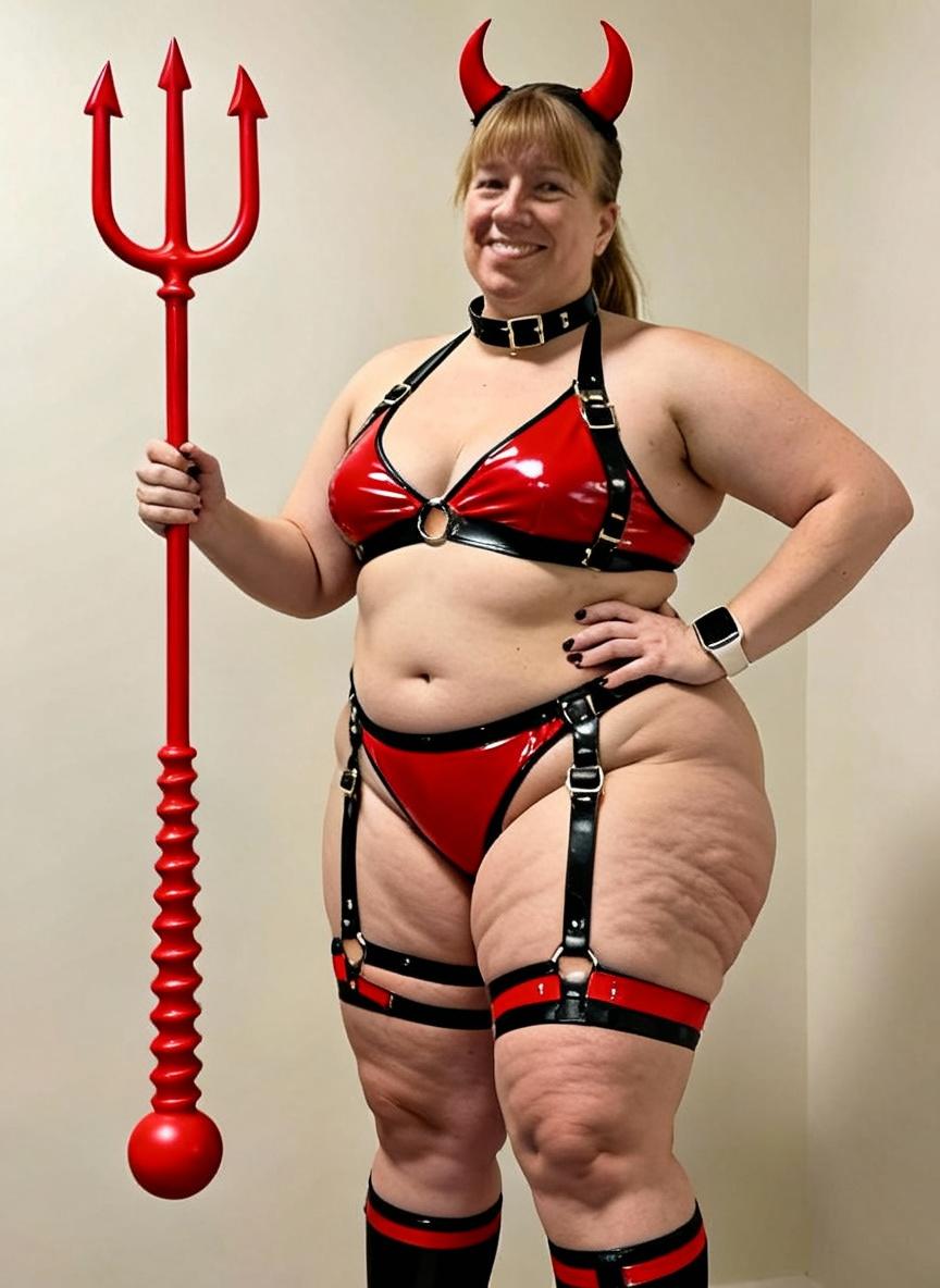 she-is-a-plus-size-woman-wearing-a-tiny-vinyl-red-ha7yf86j0q