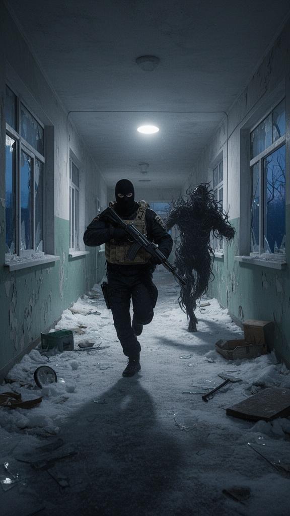 boec-sobra-v-maske-oborachivayas-bezhit-po-hq717wpufn