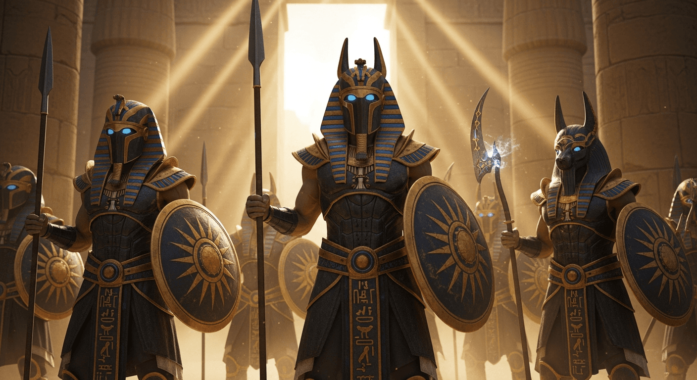 un-grupo-de-guerreros-de-la-guardia-del-faraon-se-43osjtzaux