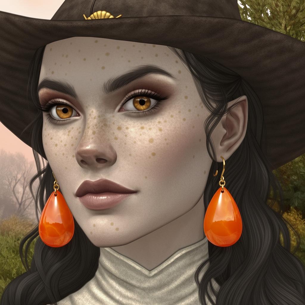 wearing-shiny-orange-gold-carnelian-drop-earrings-gbr6exnok5