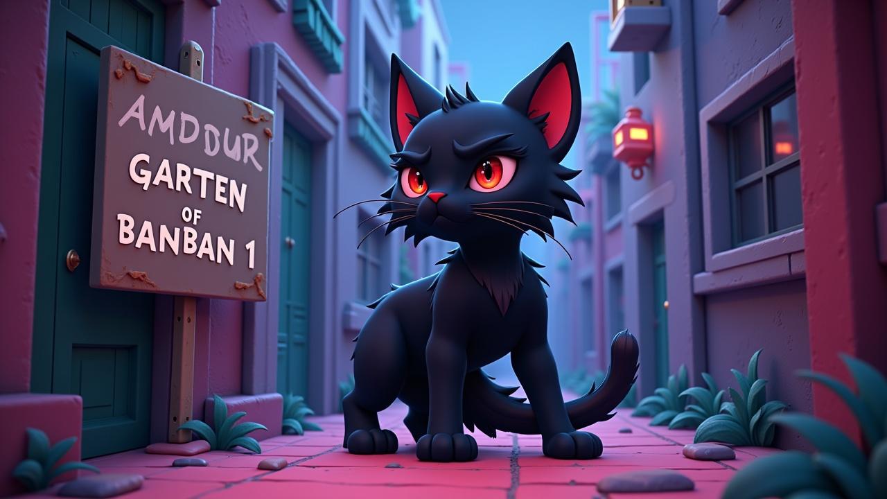 un-chat-noir-qui-decouvre-garten-of-s8nk9qyhho