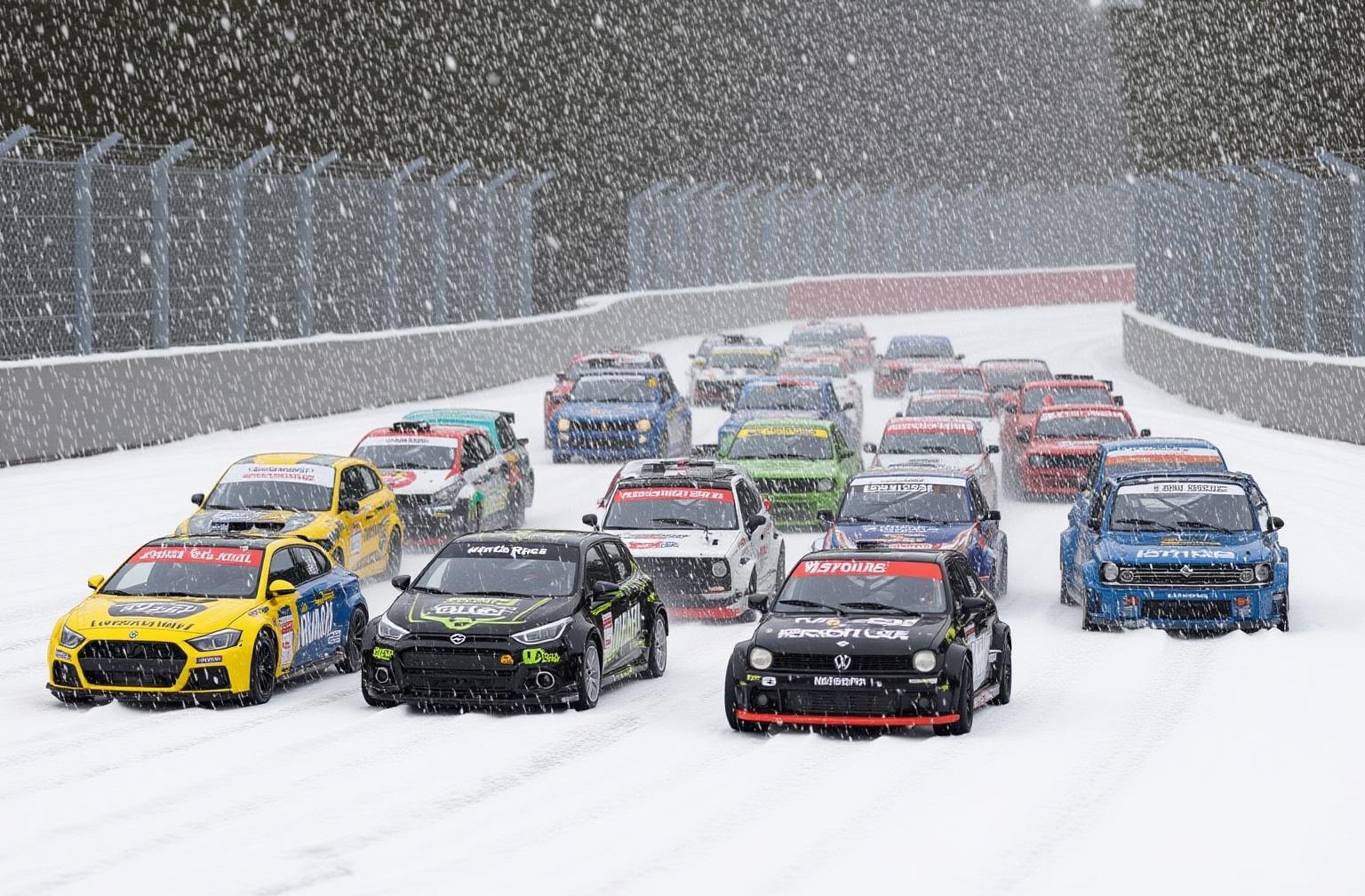 the-race-cars-starting-there-race-on-a-snow-k3cu8xhp1s