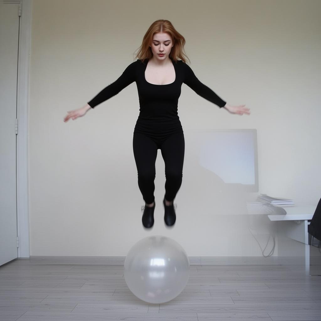 sie-soll-auf-einer-unsichtbaren-kugel-hupfen-spvpqxt54r