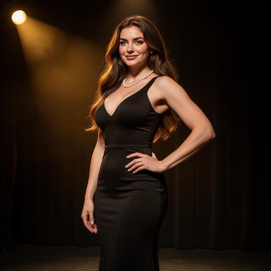 waist-up-portrait-of-the-same-woman-standing-on-a-ff8zt5xxmu