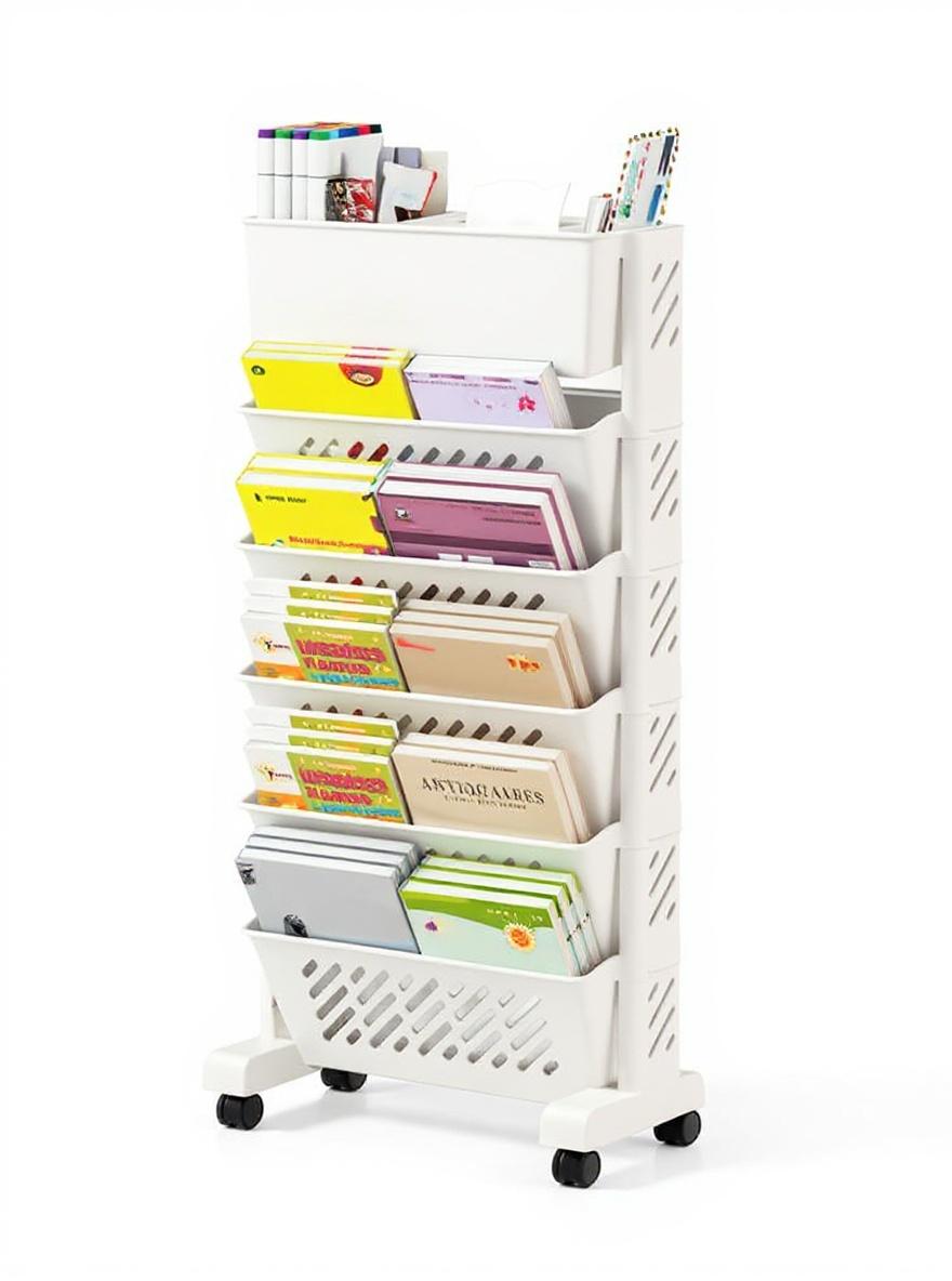 white-plastic-rolling-book-organizer-with-multiple-a41nolgsx