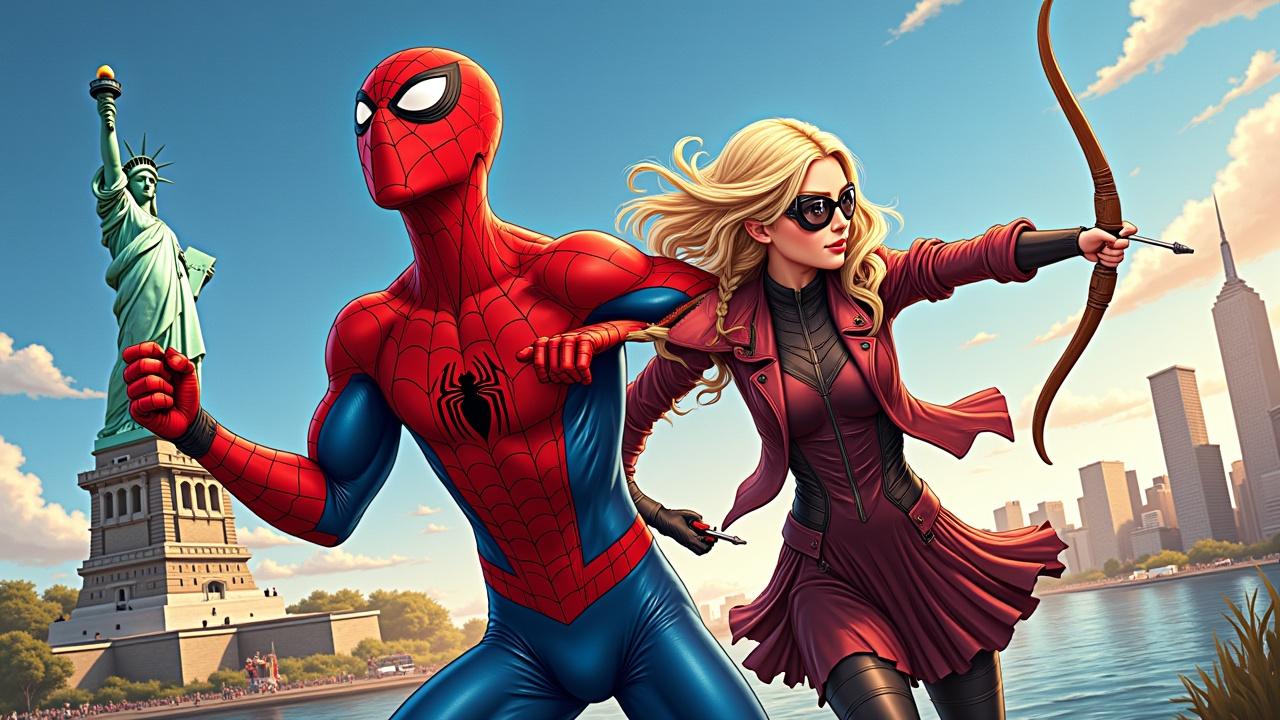 spiderman-con-kate-bishop-posando-al-b57066et7h