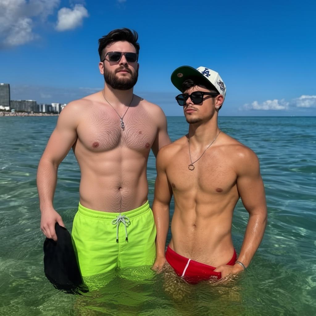 insira-o-homem-de-shorts-verde-na-agua-junto-do-x7kgkvnwdy