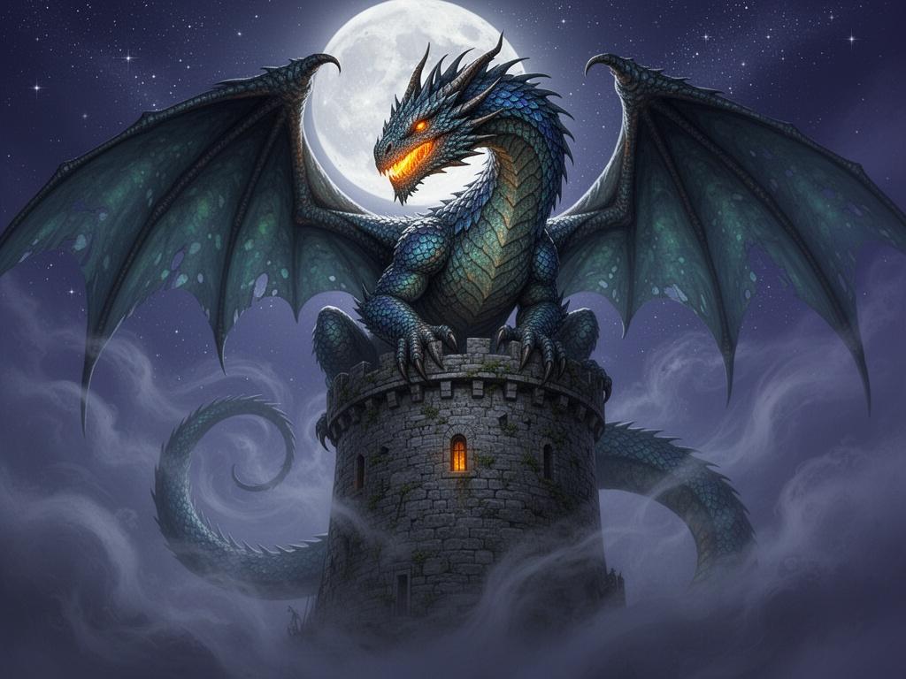 mystical-dragon-perched-on-ancient-stone-tower-x54ikey7rp-4