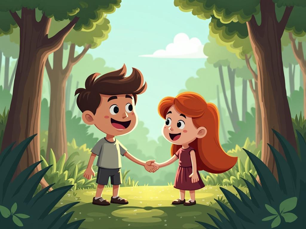 a-cartoon-of-a-man-and-a-woman-in-the-woods-aoei4lj560
