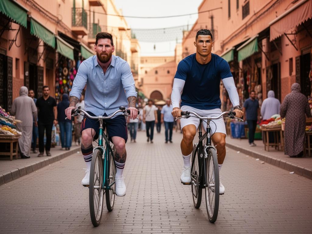 messi-et-ronaldo-a-velo-dans-les-rue-de-marrakeck-gje5urj34x