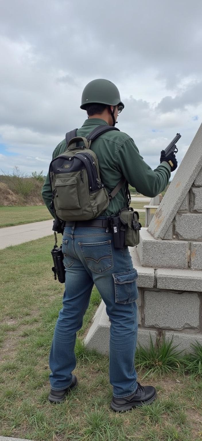 coloque-uma-pistola-na-cintura-do-militar-da-foto-yc07r677rb