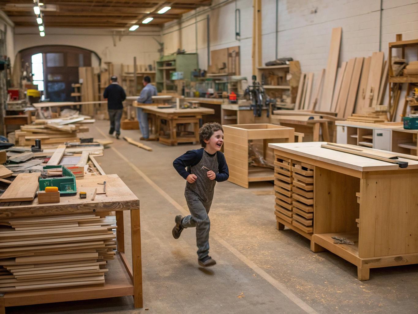 a-boy-running-in-the-carpenter-shop-e8fwyl3w0b