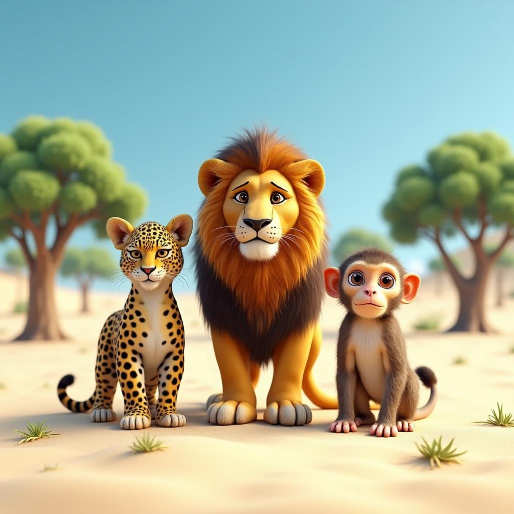 a-realistic-leopard-a-majestic-lion-and-a-curious-j71mc8nlbk