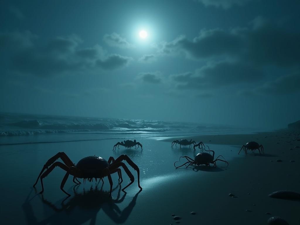 a-dark-eerie-coastal-environment-at-night-gxzv3gdexm