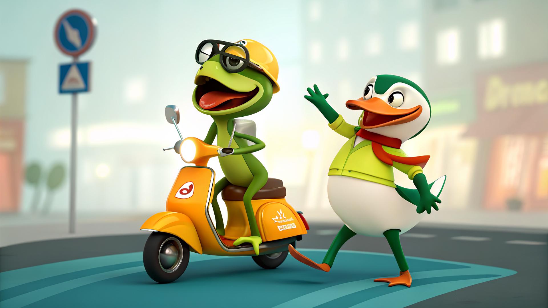 crazy-frog-and-duck-promo-s503av4c9r