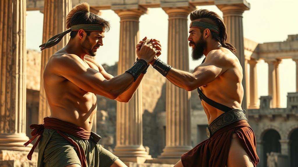 two-athletic-men-in-ancient-roman-style-dressed-in-y70kpe9ul