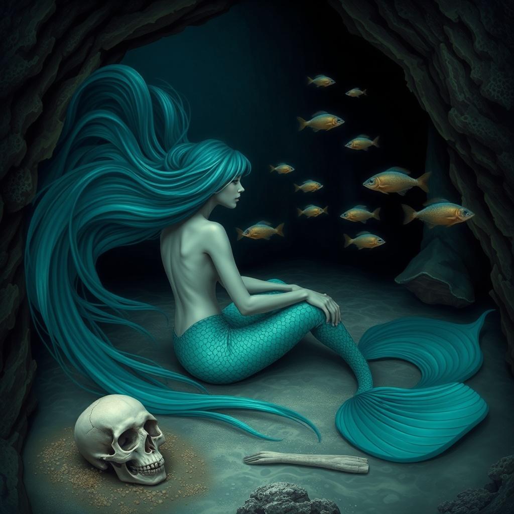 mermaid-sitting-with-long-flowing-floating-hair-dz72091niu-2