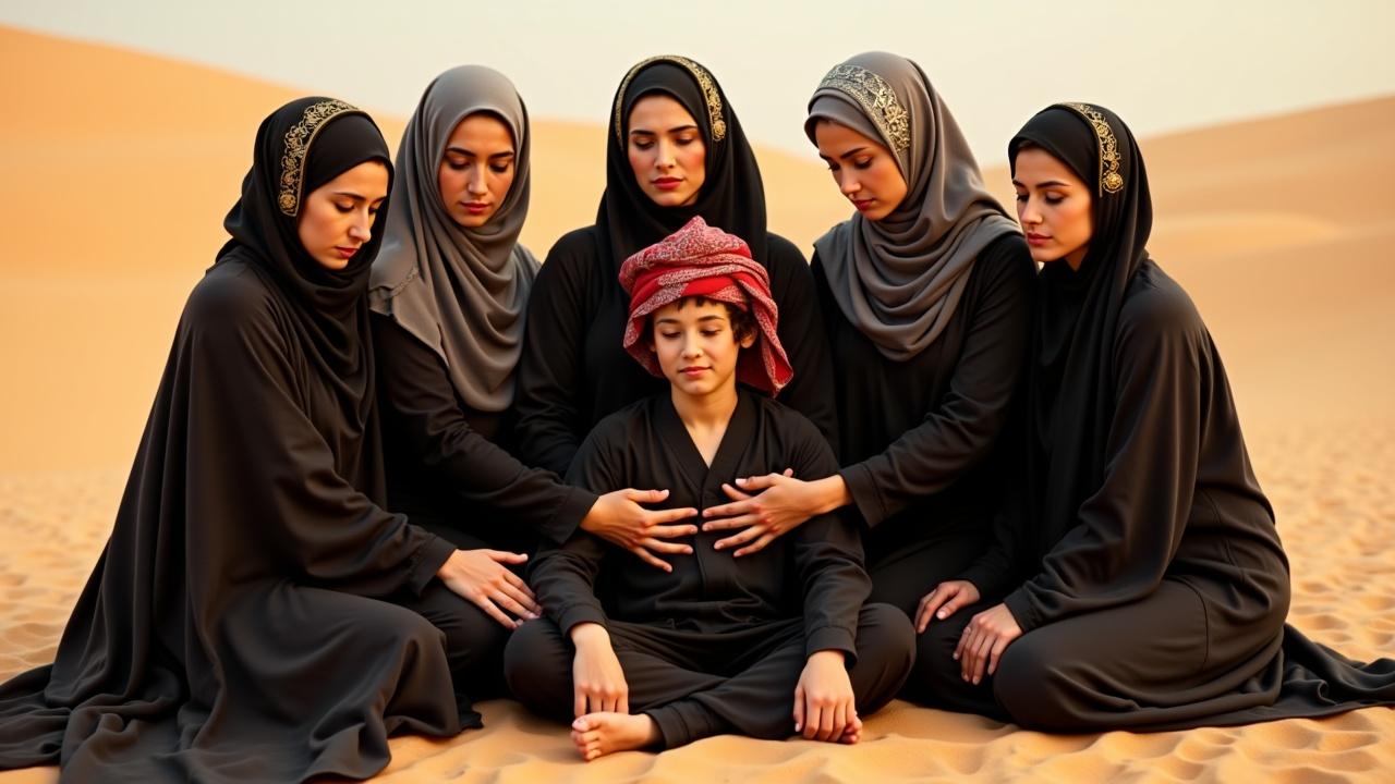 five-women-and-one-young-boy-are-hqp4epmjwr