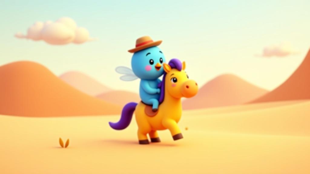 a-cute-blue-cartoon-bird-wearing-a-small-brown-hat-7c3otuq3a
