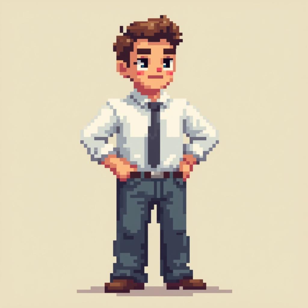 the-character-is-an-office-worker-he-has-on-shirt-h601r66rzw