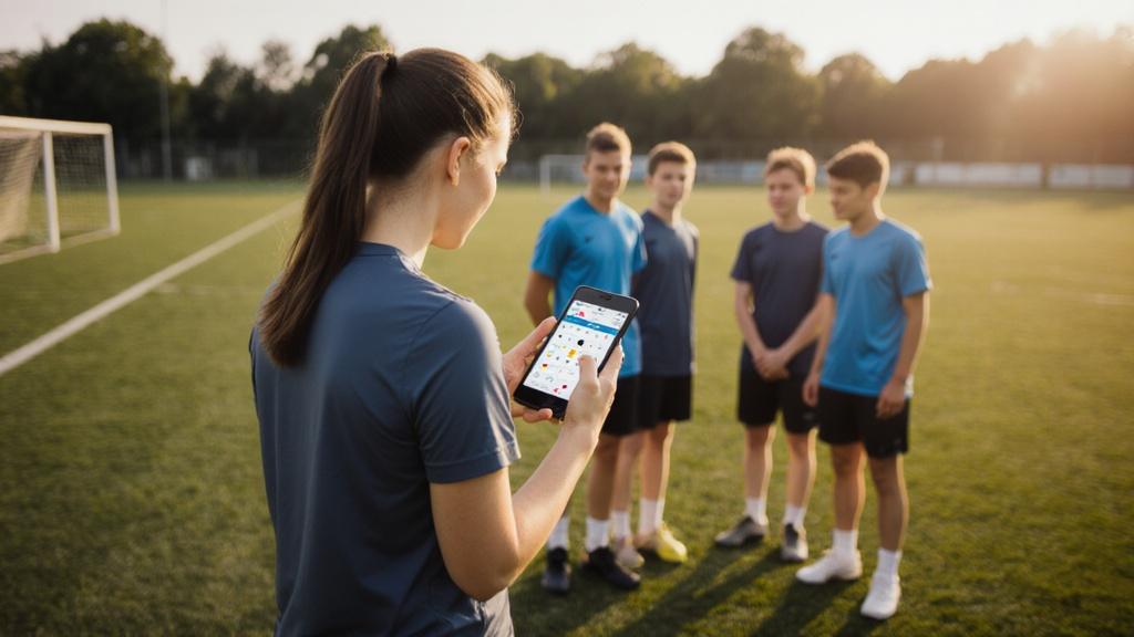 eine-fussballtrainerin-in-sportkleidung-steht-am-w42lbpflgc