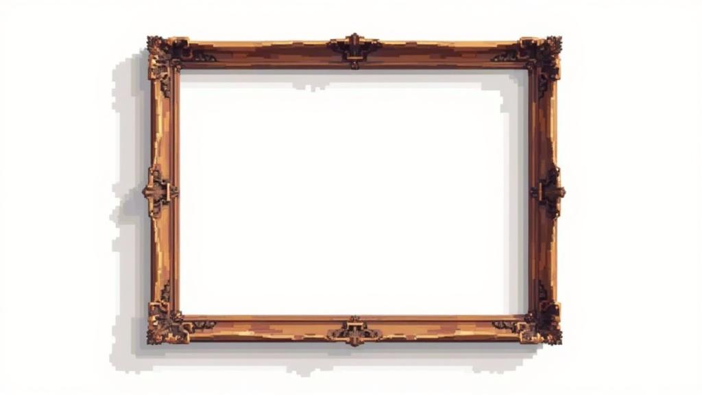 a-rectengular-and-detailed-old-picture-frame-out-8tqn4obcvn