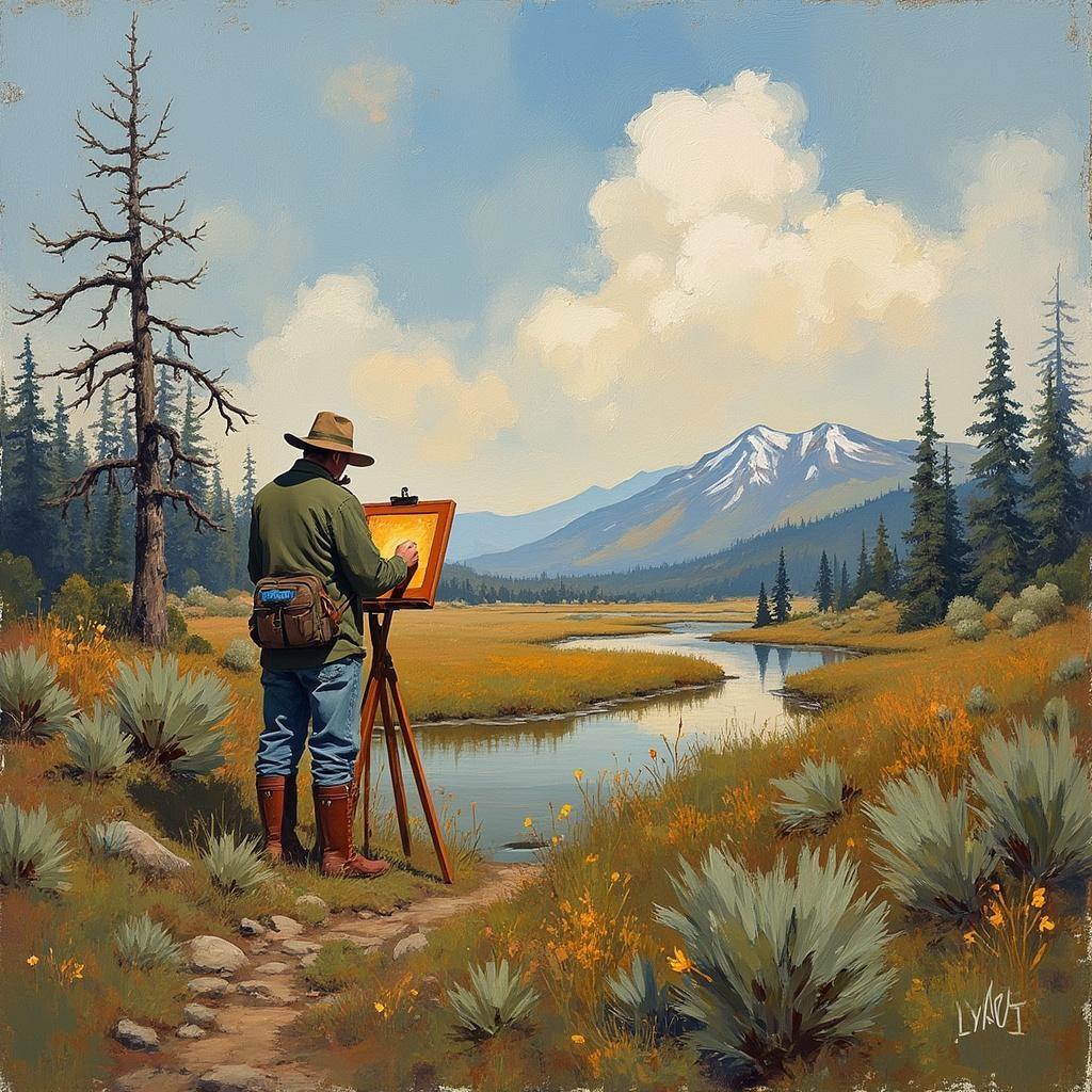 the-artist-paints-outdoors-draws-a-landscape-y11jixatqx