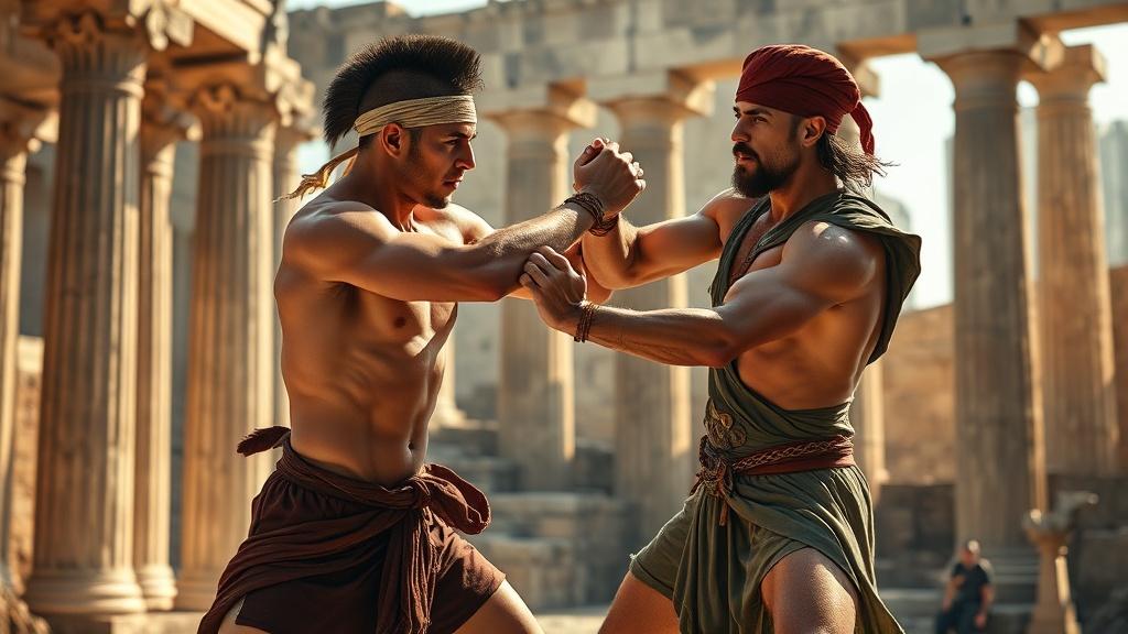two-athletic-men-in-ancient-roman-style-dressed-in-7rj4817vg