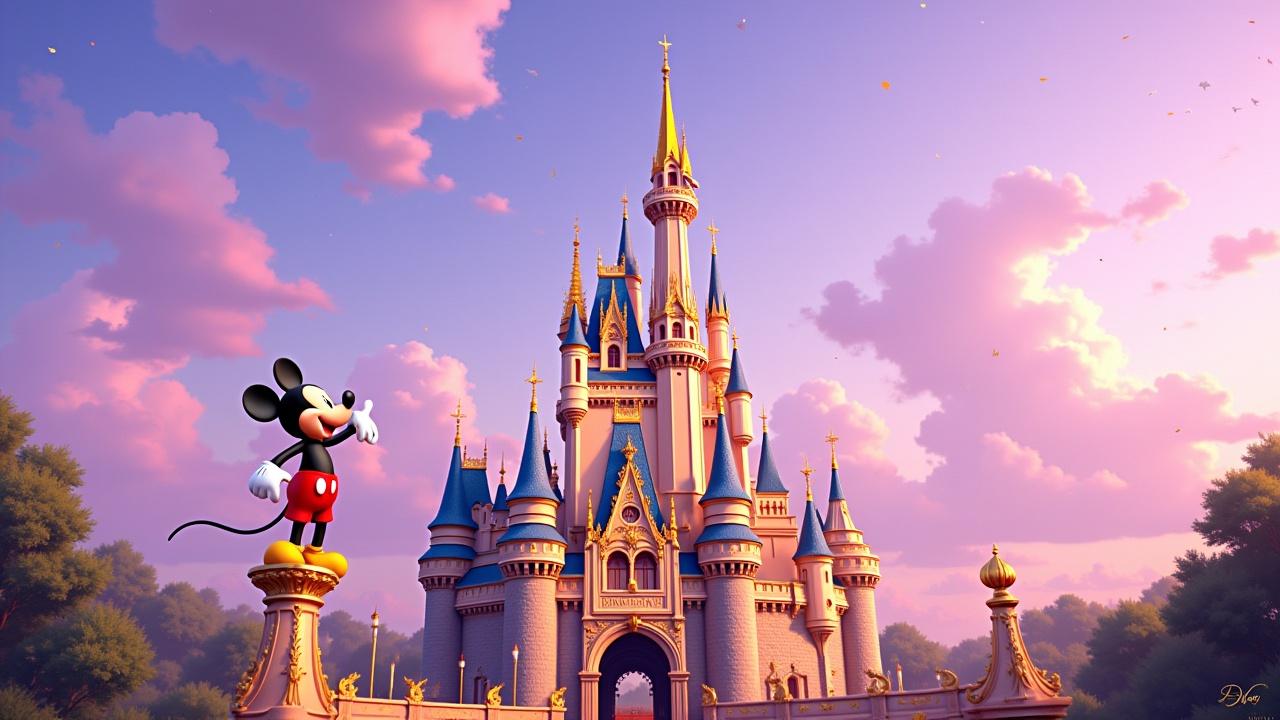 chateau-disney-avec-mickey-mouse-llrz4psdw7